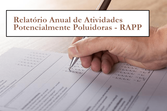 RAPP - Relatório Anual De Atividades Potencialmente Poluidoras
